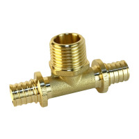 Тройник надвижной с переходом на нар.р. 16(2,2) х 3/4" х 16(2,2) (VALFEX) (120/5) К