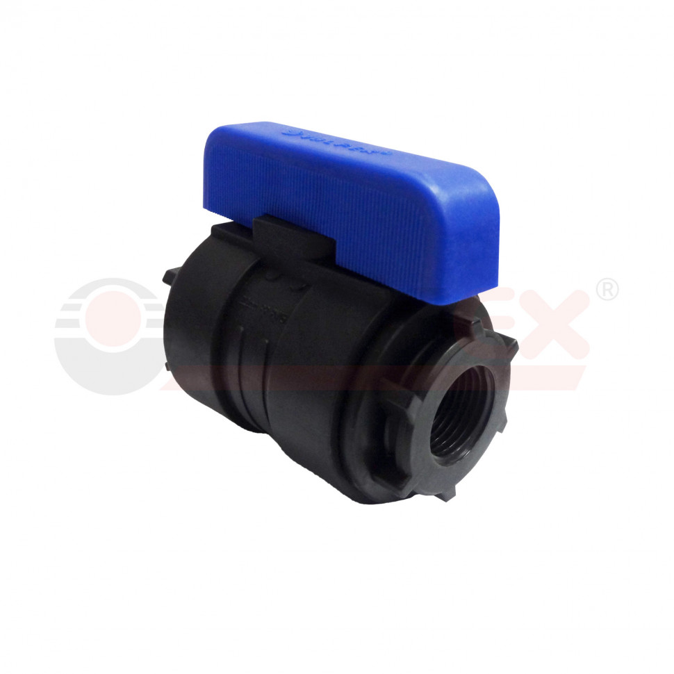 Кран шаровой компрессионный ВН/ВН резьба разборный 1 1/4"- 1 1/4" Ду33 (20/4) (Valfex)