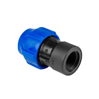 Муфта ПНД компр. соединительная c внутренней резьбой 75х2 1/2" (24/1) VALFEX К