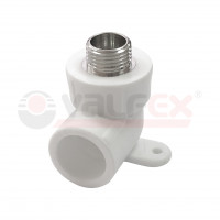 Угол с наружной резьбой (простое крепление) 25х3/4" PRO (45/15) (Valfex)