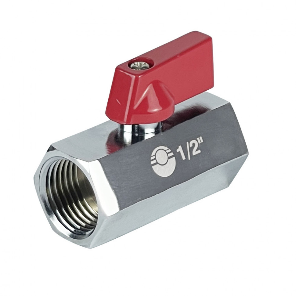 Кран шар. MINI VALFEX ВР1/4"хВР1/4" НИКЕЛИРОВАННЫЙ (160/20) К