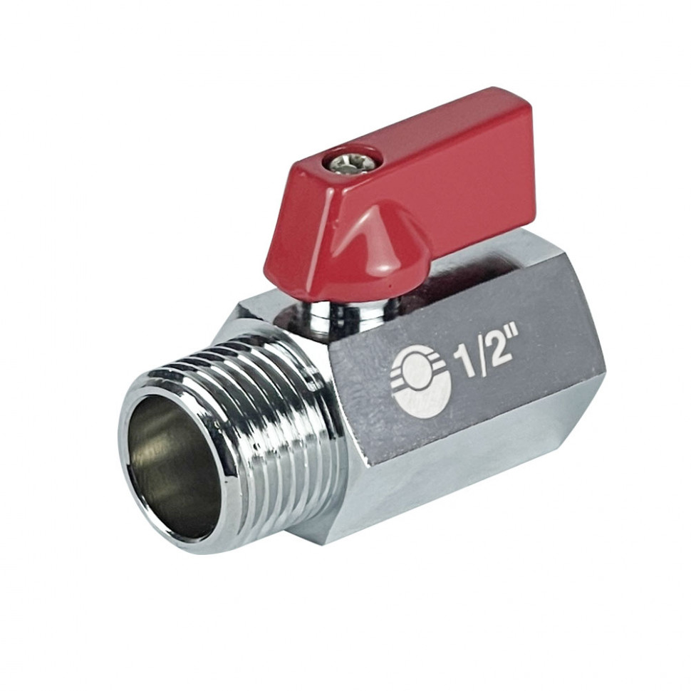 Кран шар. MINI VALFEX ВР1/4"хНР1/4" НИКЕЛИРОВАННЫЙ (160/20) К
