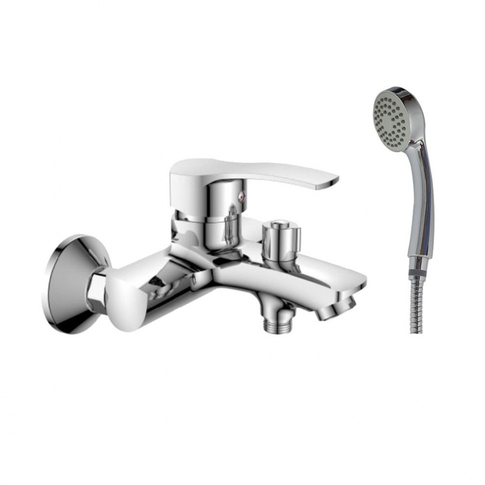 Смеситель для ванны, короткий излив, латунь VALFEX Calypso Сhrome (8)