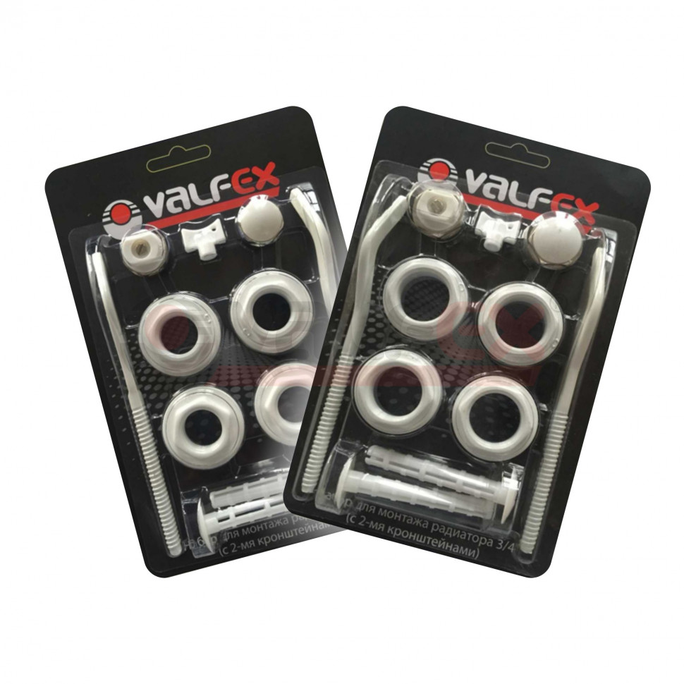 Комплект для монтажа радиаторов с двумя кронштейнами 3/4" (Valfex)