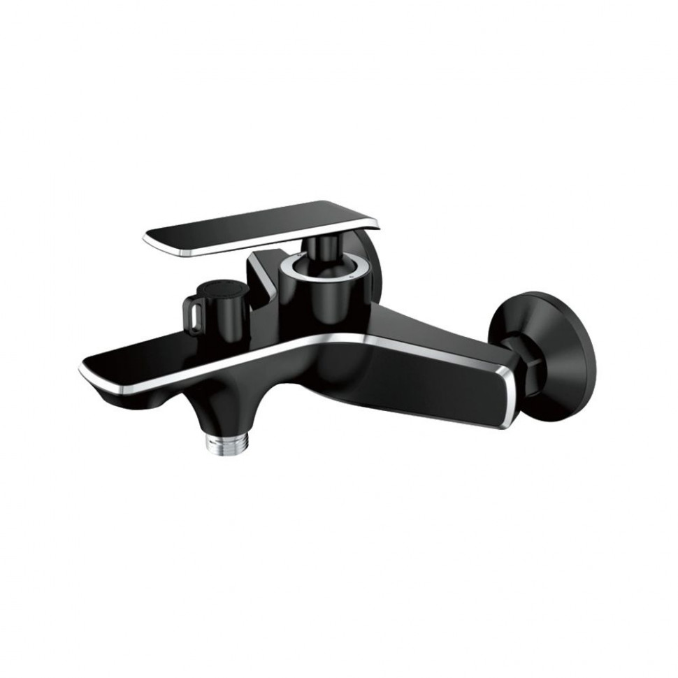 Смеситель для ванны, короткий излив, латунь VALFEX Orion Black (8)
