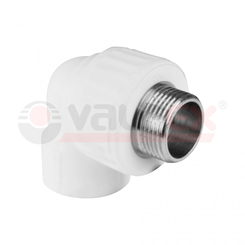 Угольник переходной с наружной резьбой 25х1/2" (90/15) (Valfex)