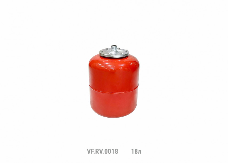 Расширительный бак верт. VALFEX RV 18л. (КРАСНЫЙ) (60 шт./пал.)