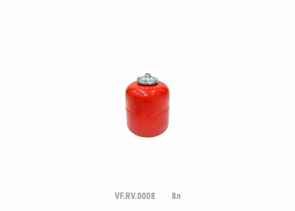Расширительный бак верт. VALFEX RV 8л. (КРАСНЫЙ) (90 шт./пал.)