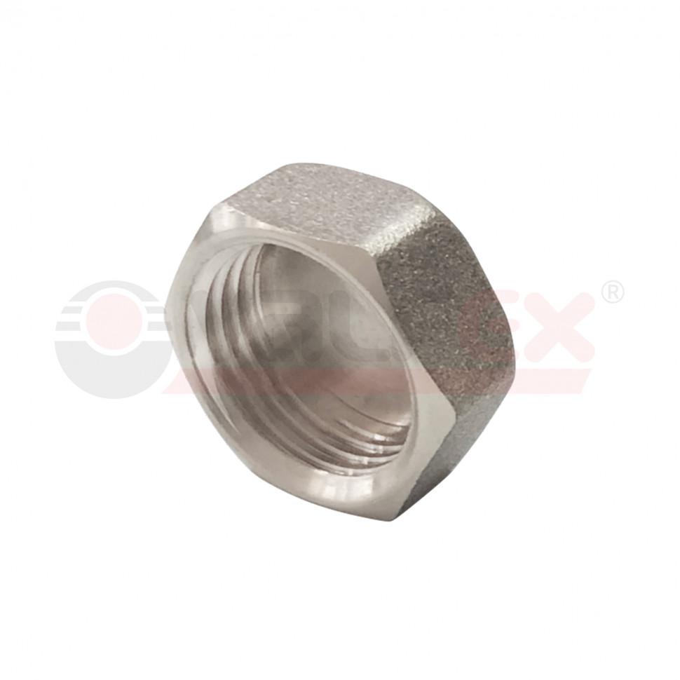 Заглушка никелированная резьбовая ВР 1 1/4" (100/10) (Valfex)