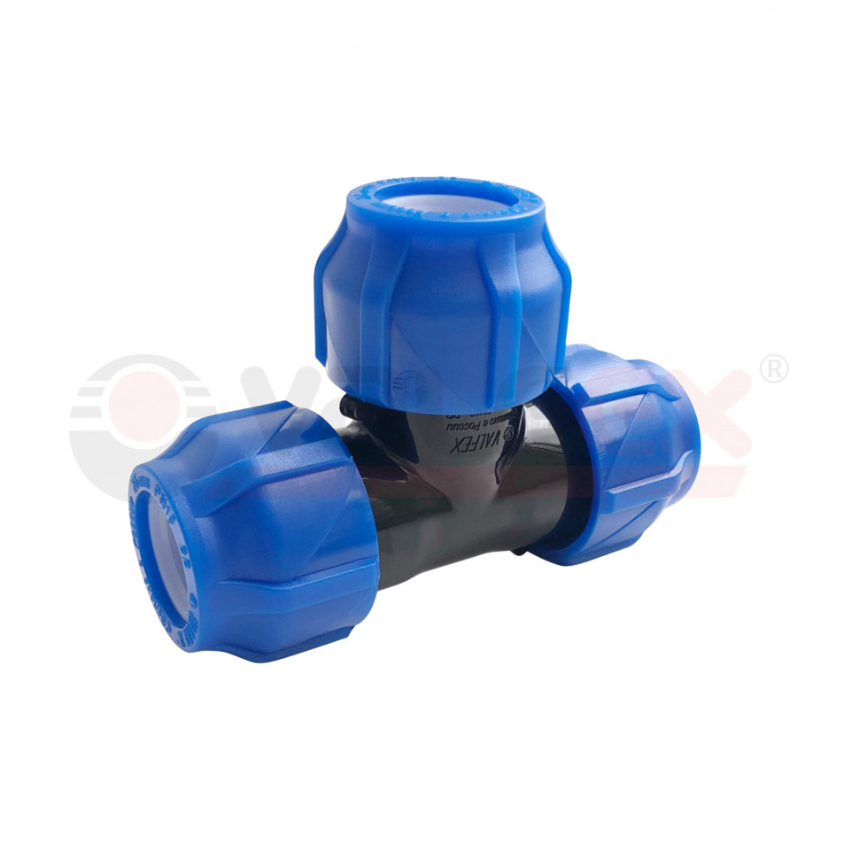 Тройник компрессионный 40-40-40 (16/4) VALFEX