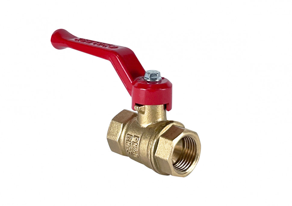 Кран шаровой латунный DeltaPro для ВОДЫ   1/2" ВР/ВР ручка-рычаг, VALFEX 11Б27фт1М (100/25)